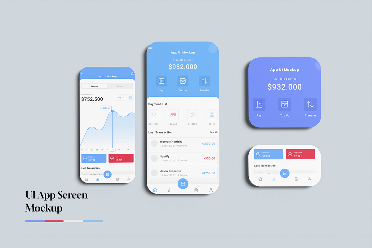 UI App Screen Mockup