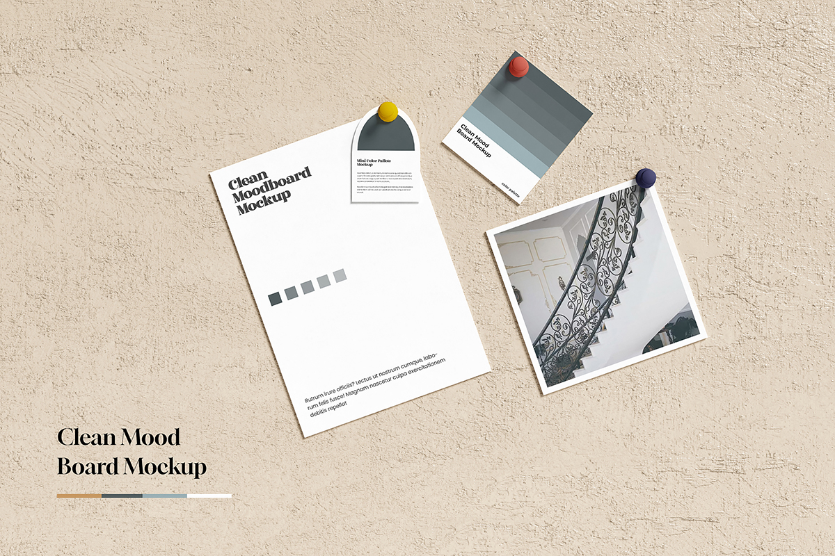 Clean Ideas Moodboard Mockup