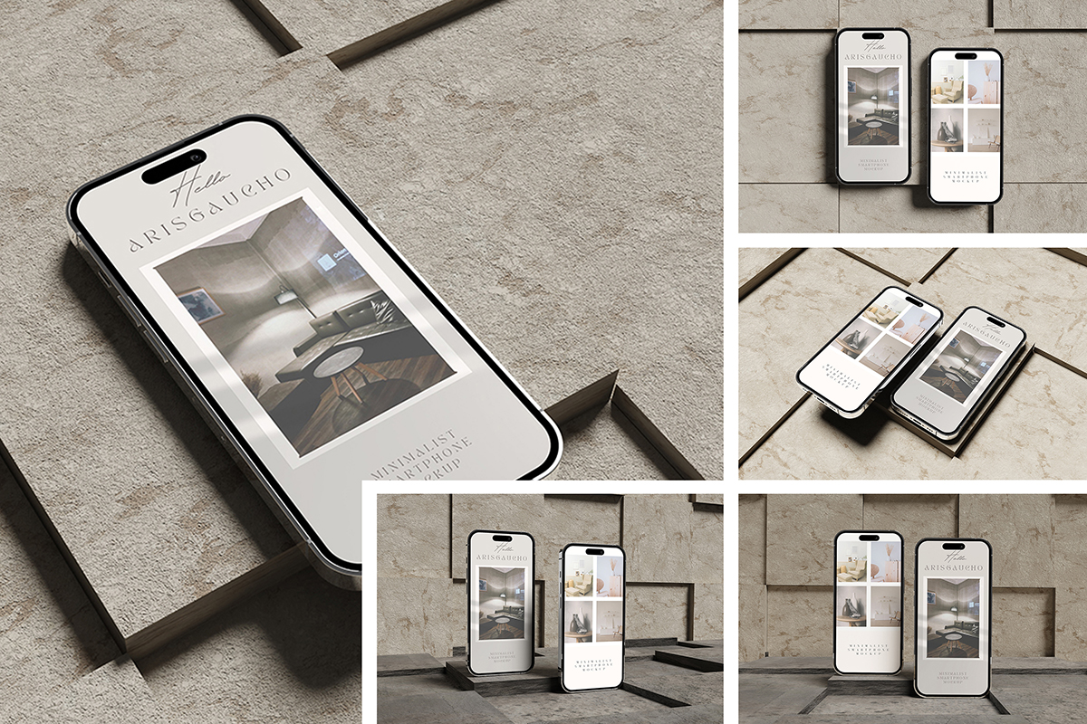 Minimalist Smartphone Mockup V3