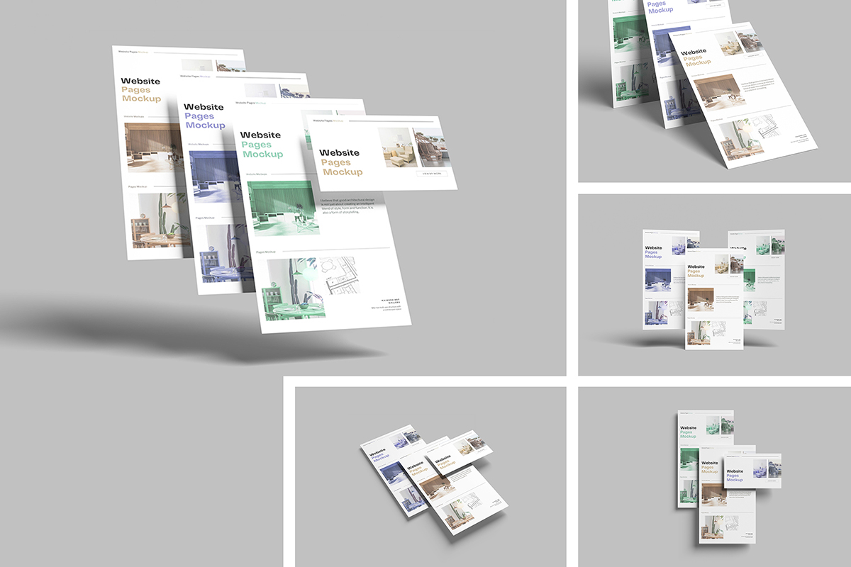 Clean Website Page Mockup