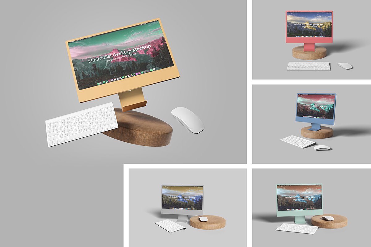 Minimalist Desktop Mockup