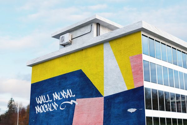 Street Mural Building Mockup