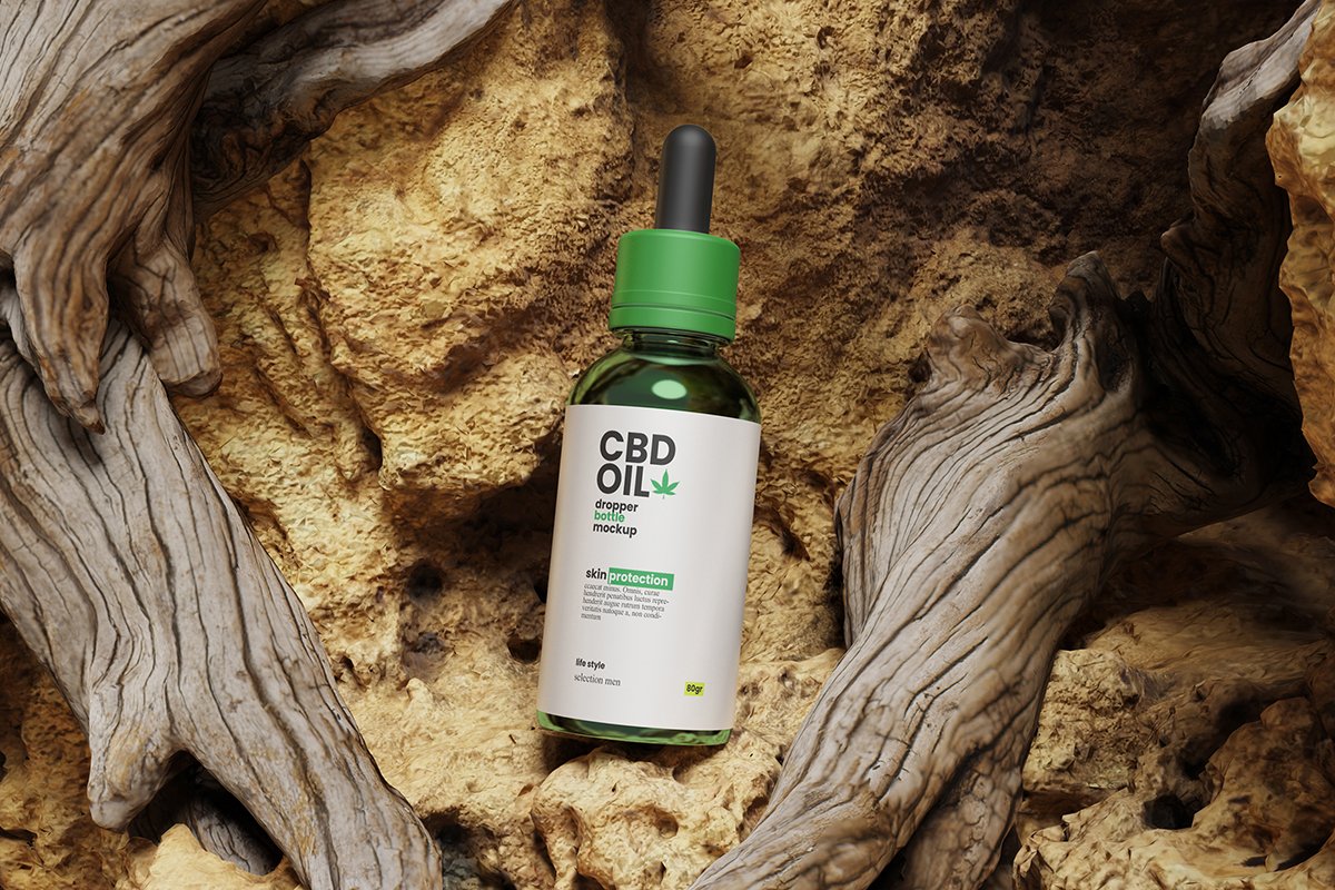 Nature Dropper Bottle Mockup