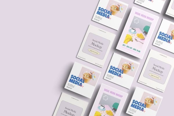 Social Media Pages Mockup