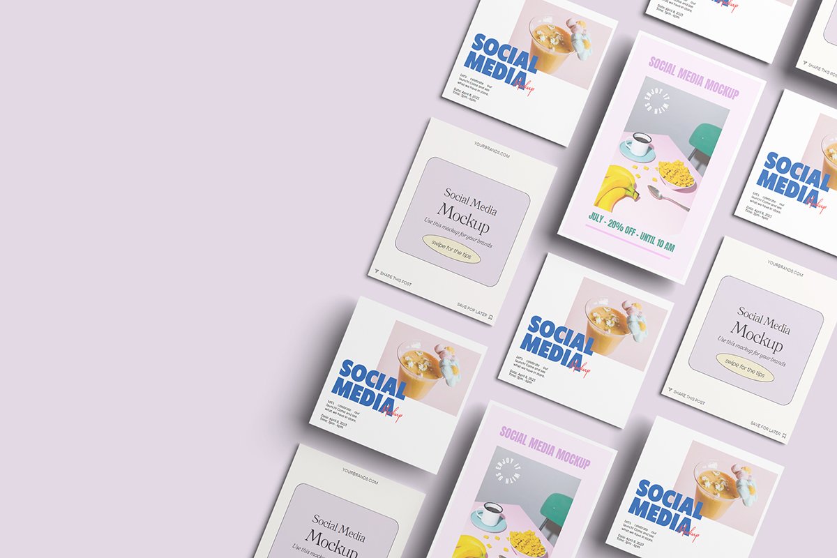 Social Media Pages Mockup