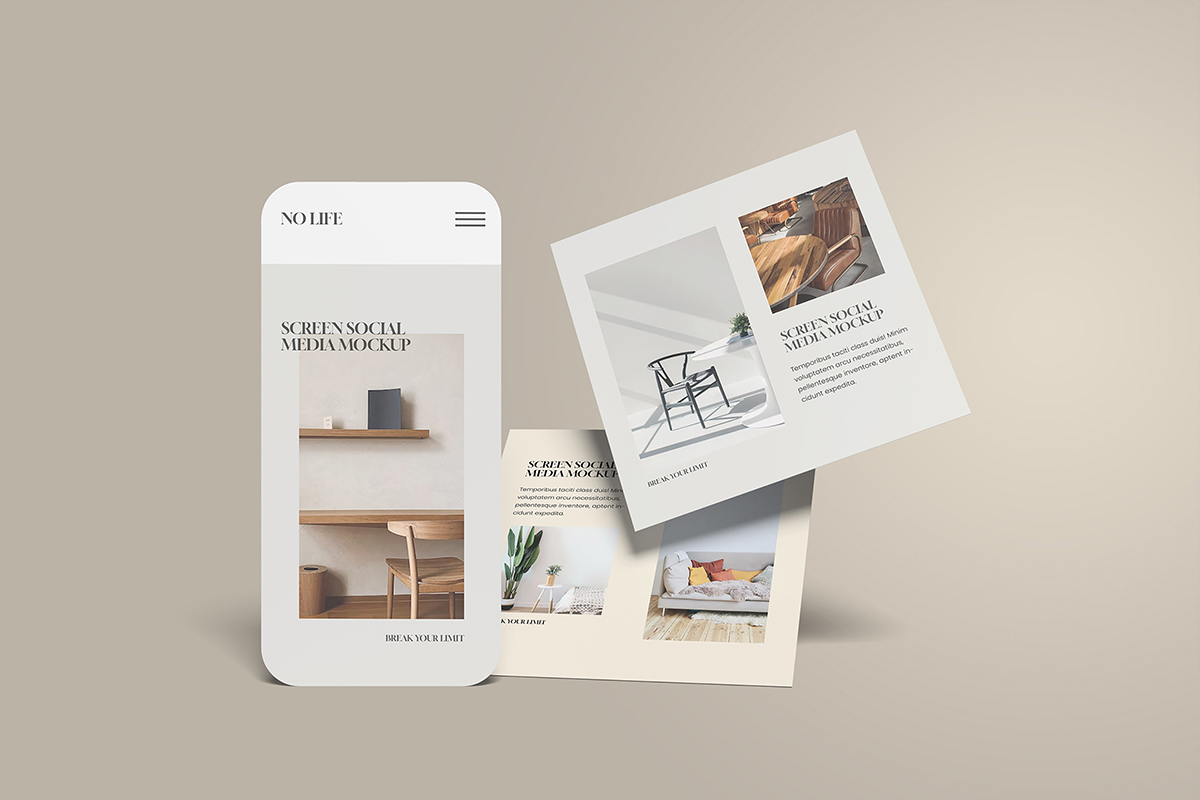 Elegant Social Media Mockup