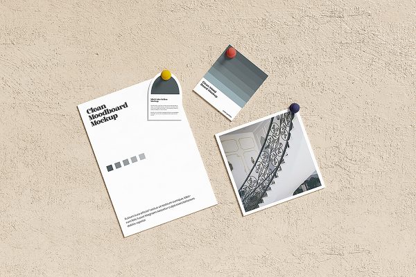 Clean Ideas Moodboard Mockup