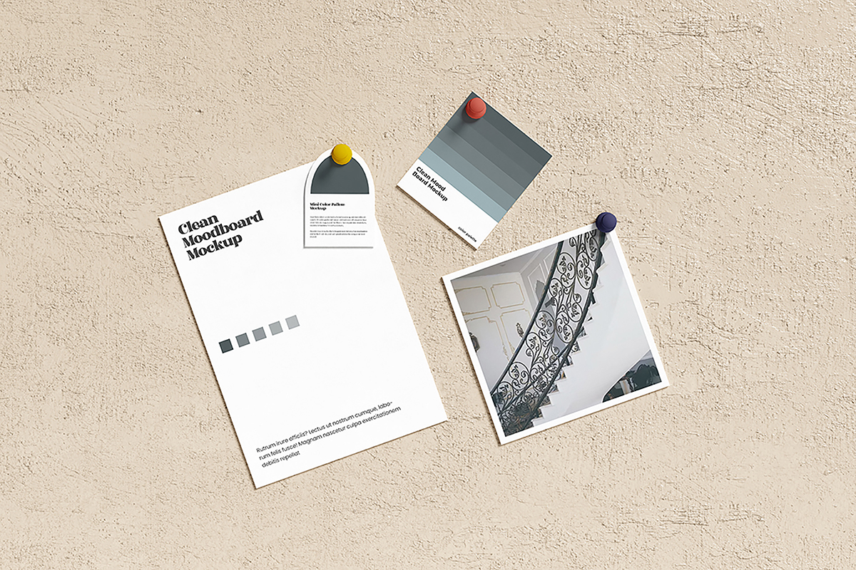 Clean Ideas Moodboard Mockup