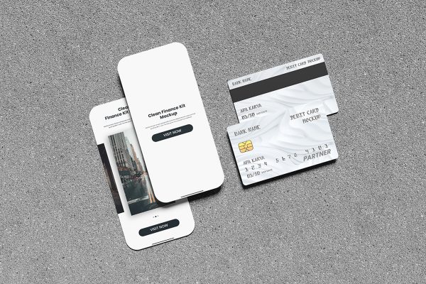 Clean Finance Kit Mockup