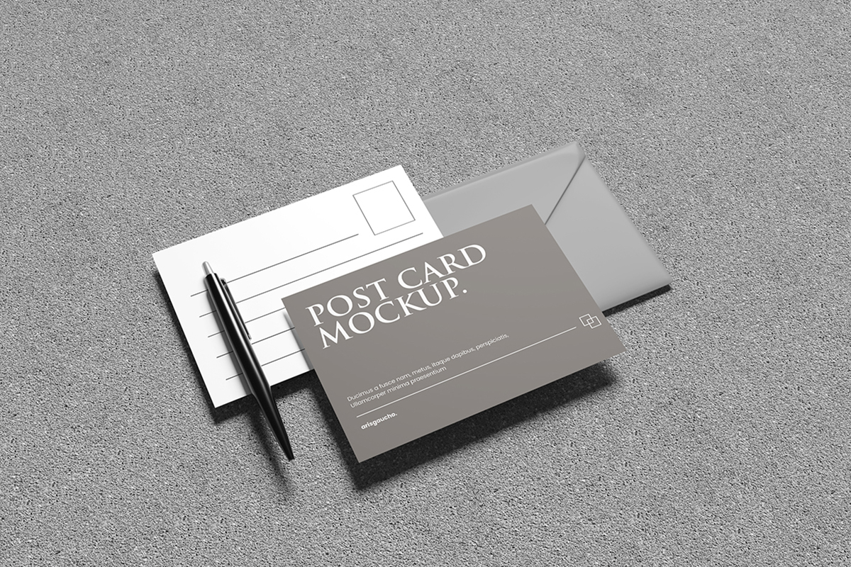 Elegant Post Card Mockup
