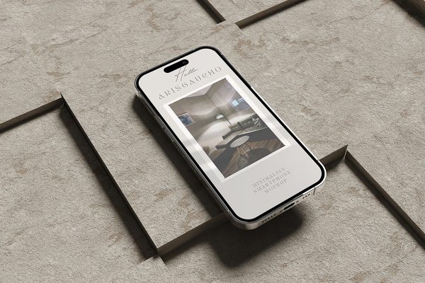 Minimalist Smartphone Mockup V3