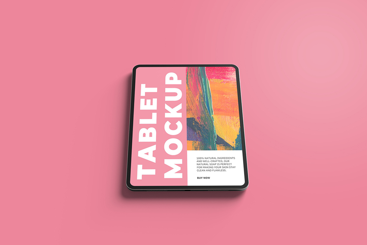 Colorful iPad Pro Mockup