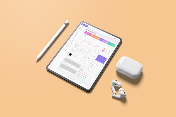 Tablet Mockup for UI Design