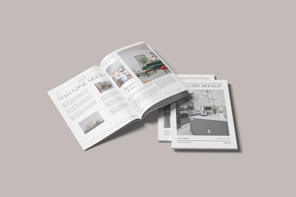 Clean Style Magazine Mockup