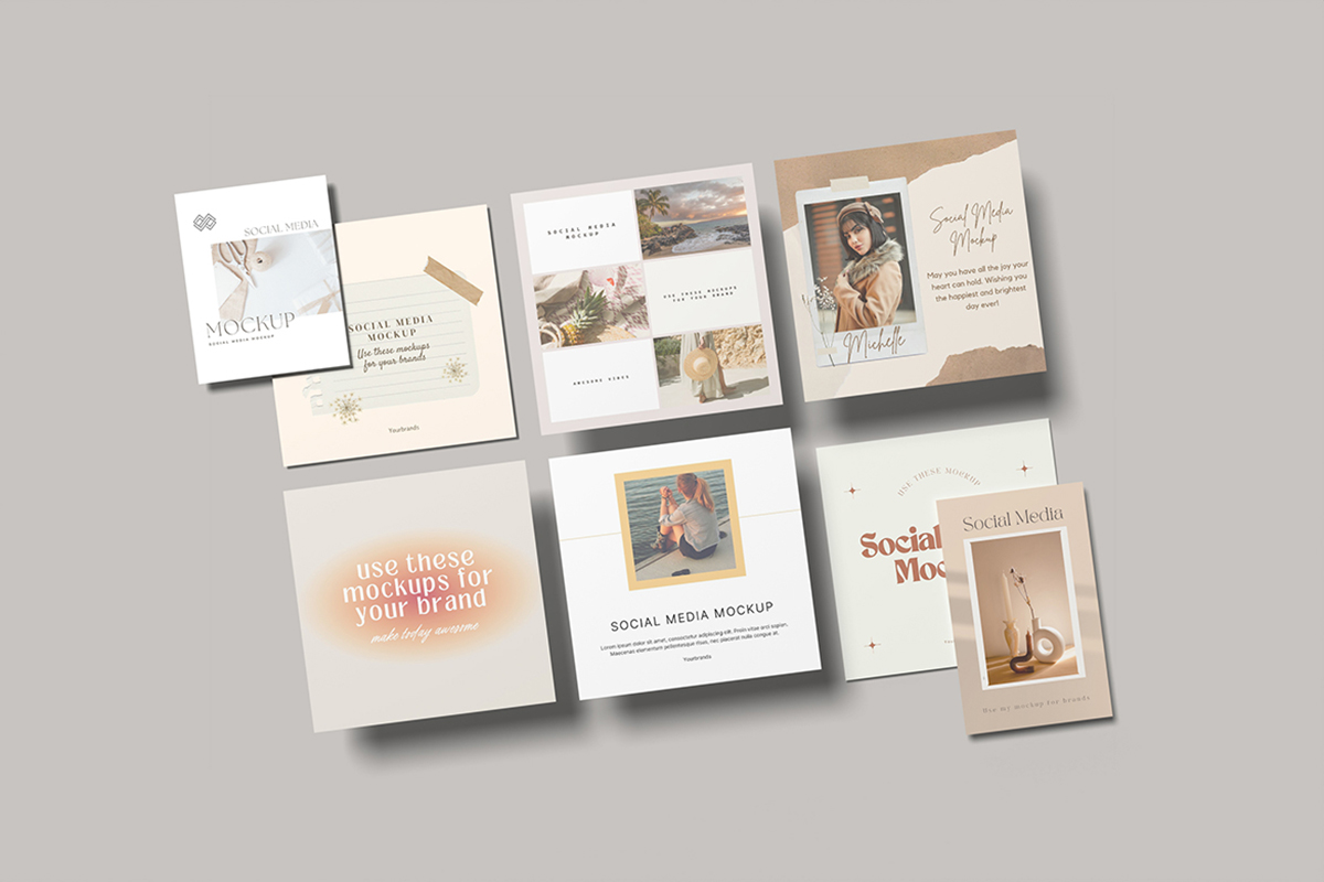 Minimalist Social Media Mockup