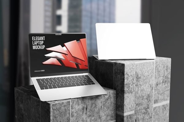 Realistic Laptop Mockup