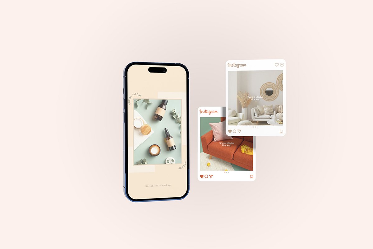 Social Media and Smartphone Mockup