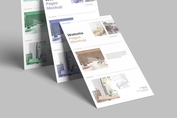 Clean Website Page Mockup