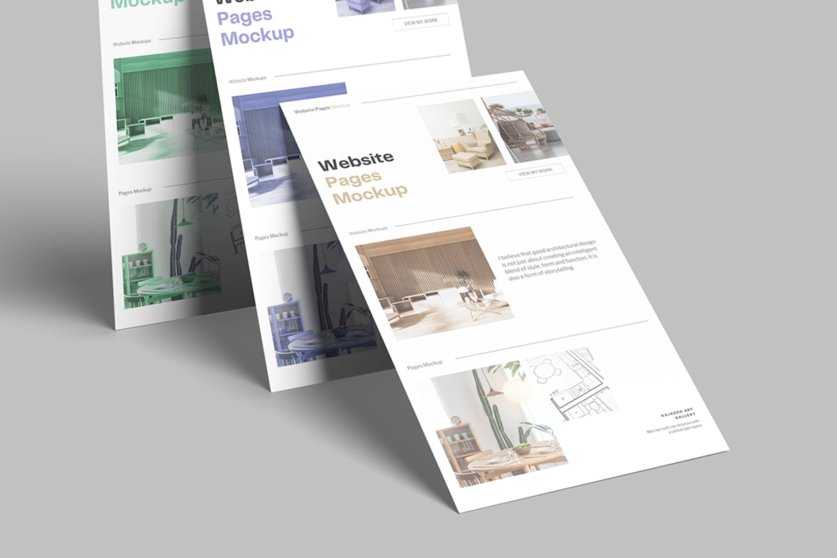 Clean Website Page Mockup