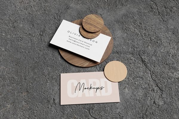 Realistic Business Card Mockup
