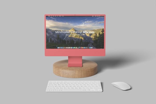 Minimalist Desktop Mockup