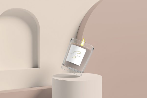 Minimalist Candle Jar Mockup