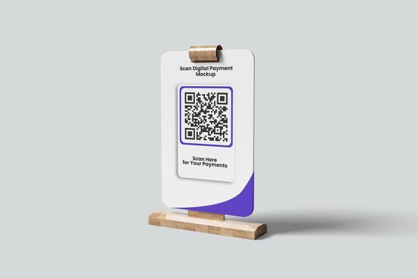 Minimalist Scan Digital Payment Mockup