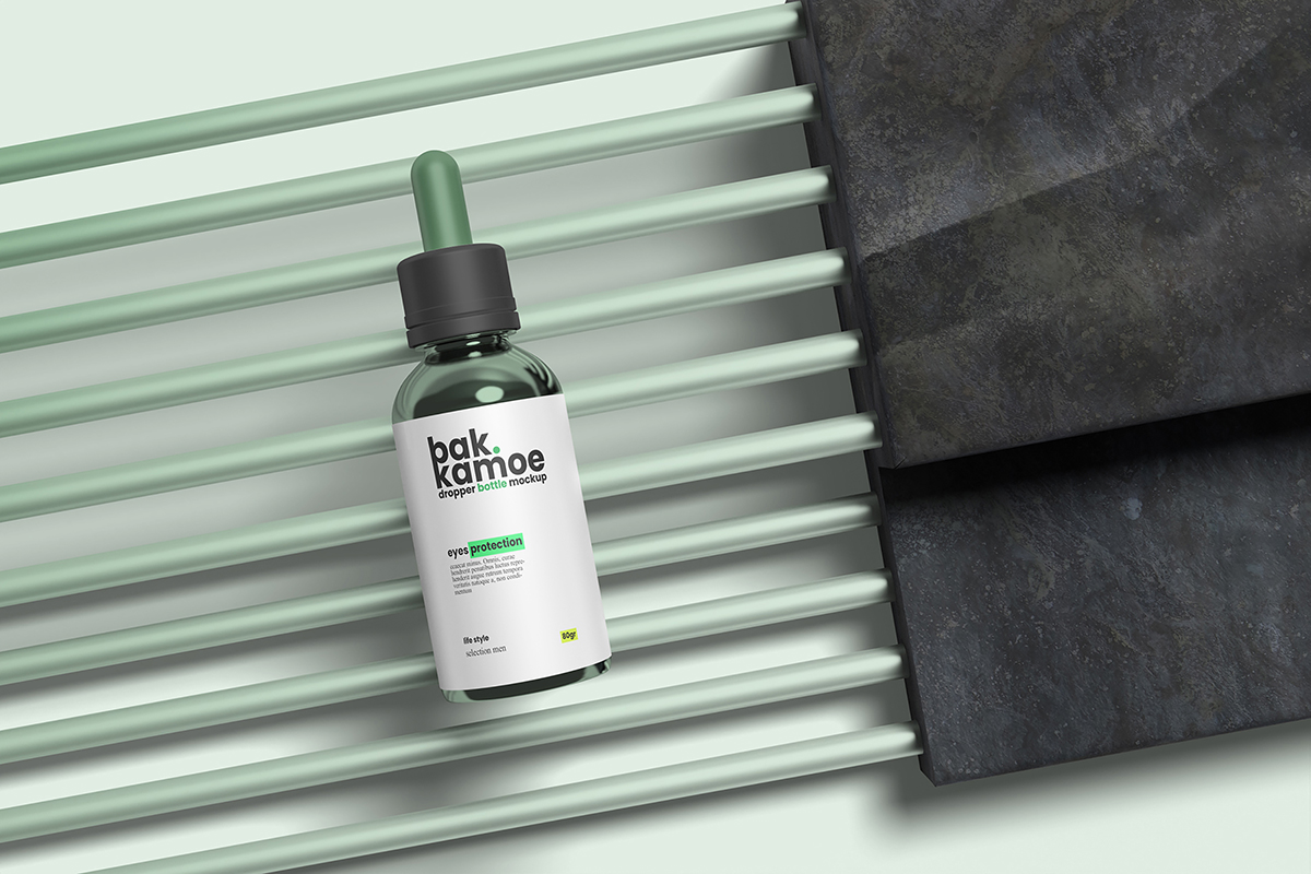 Elegant Dropper Bottle Mockup