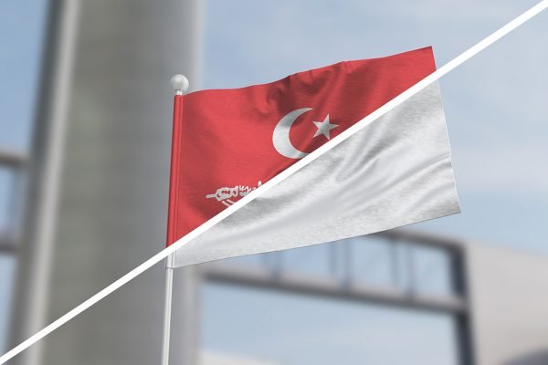 Perspective Flag Mockup