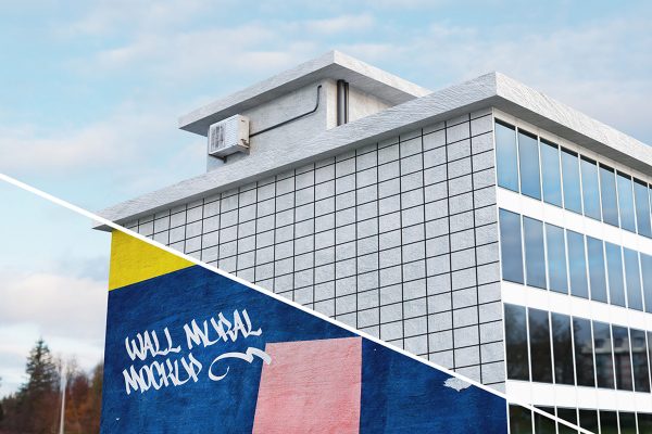 Street Mural Building Mockup