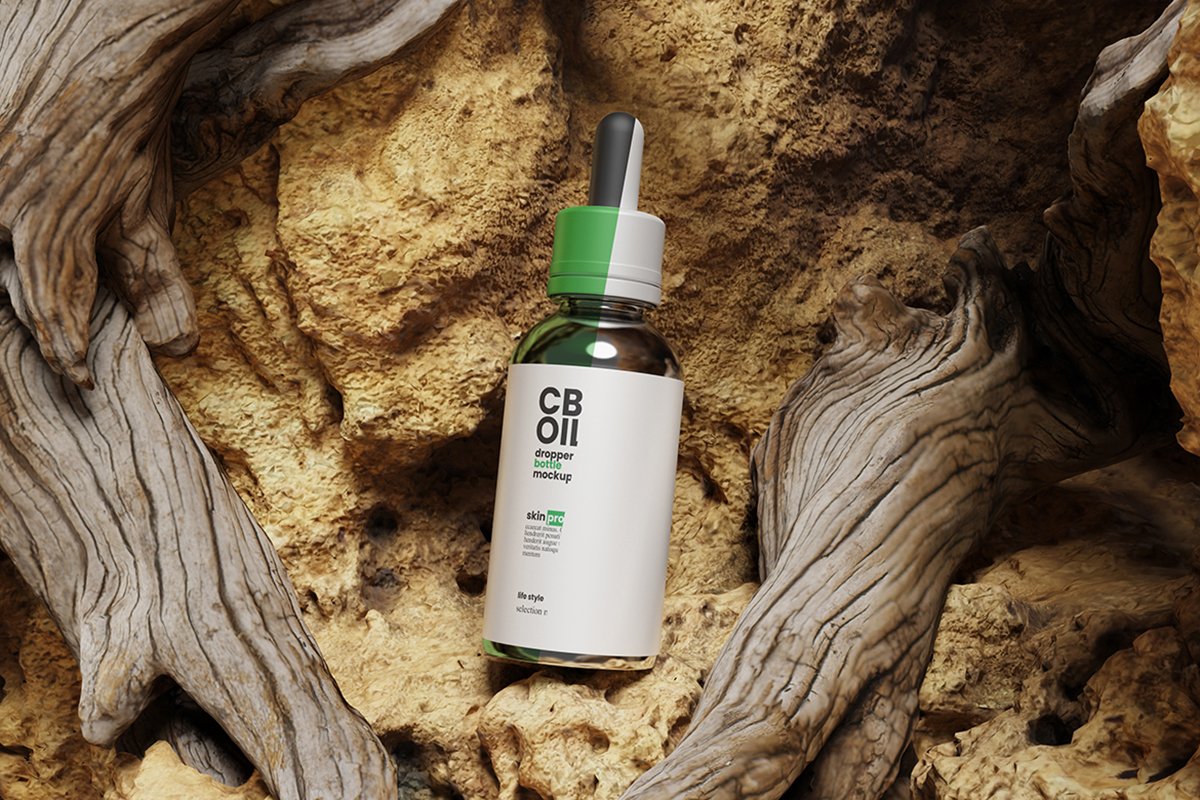 Nature Dropper Bottle Mockup