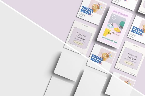 Social Media Pages Mockup