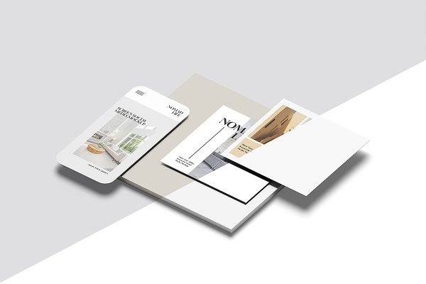 Isometric Social Media Mockup