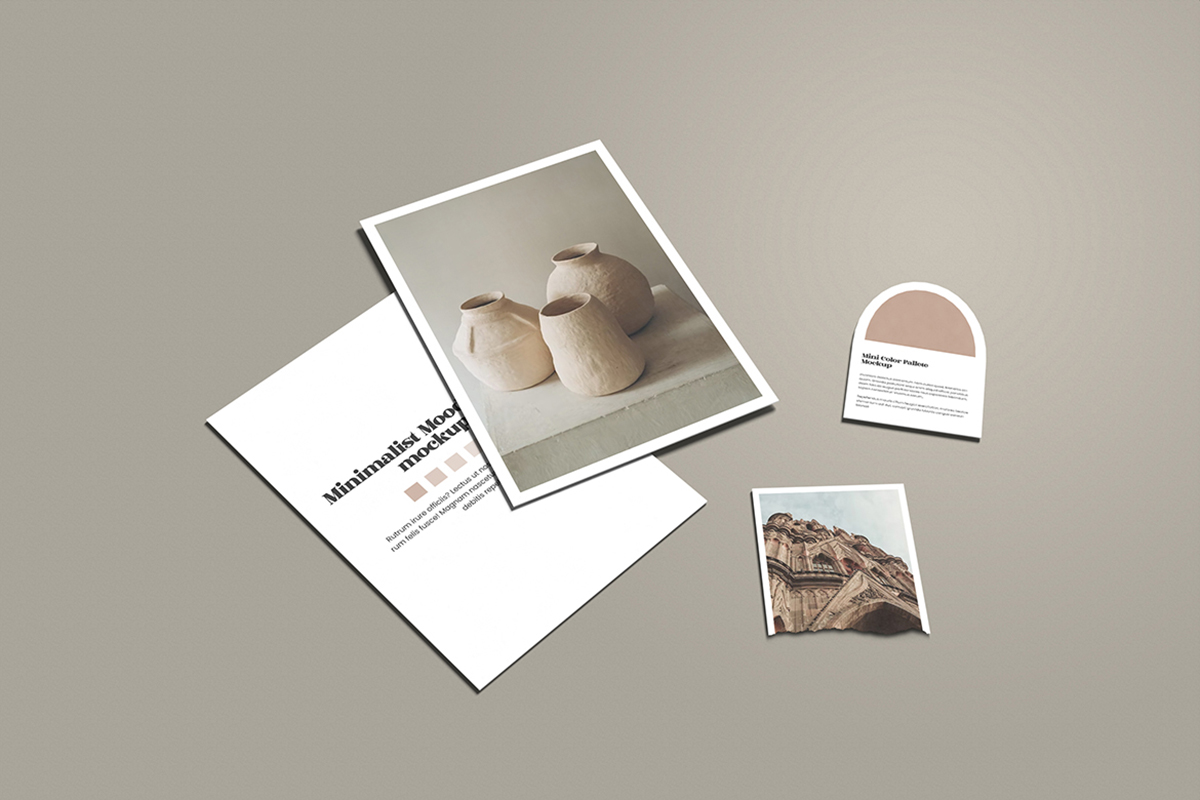 Minimalist Ideas Moodboard Mockup