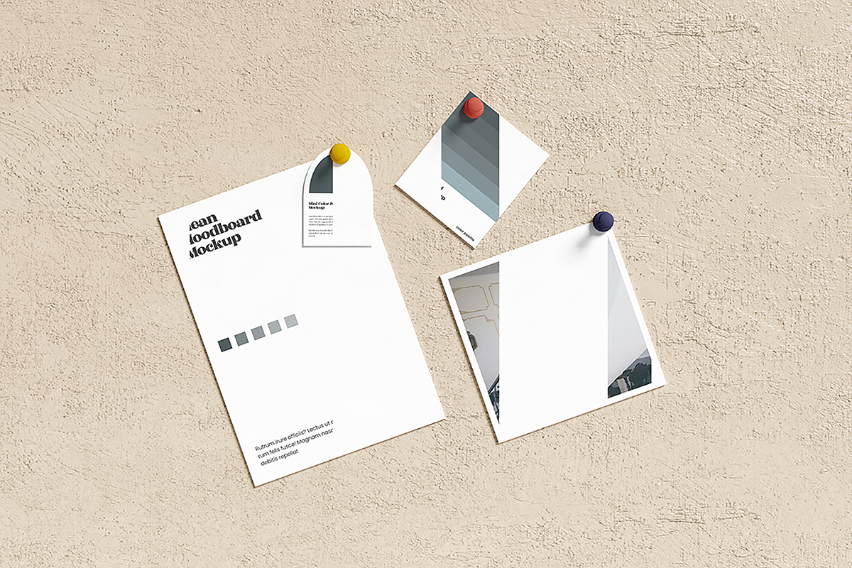 Clean Ideas Moodboard Mockup