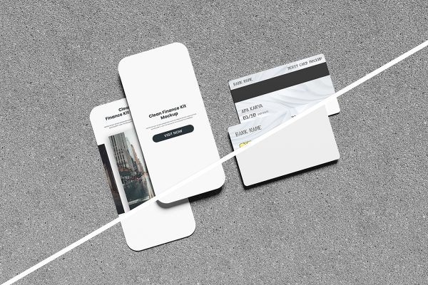 Clean Finance Kit Mockup