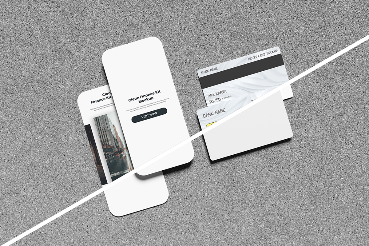 Clean Finance Kit Mockup