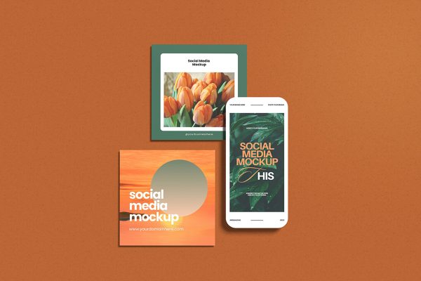 Colorful Social Media Mockup