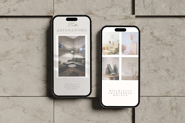 Minimalist Smartphone Mockup V3