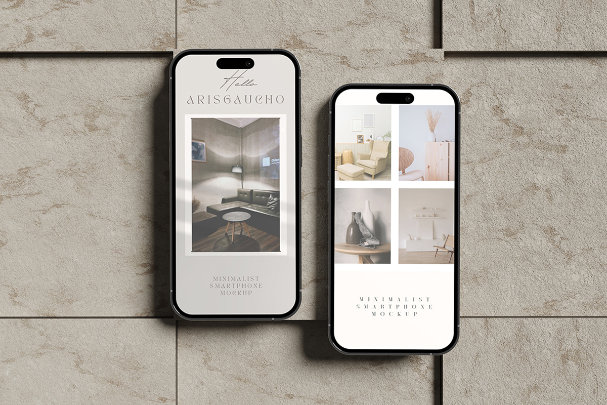 Minimalist Smartphone Mockup V3