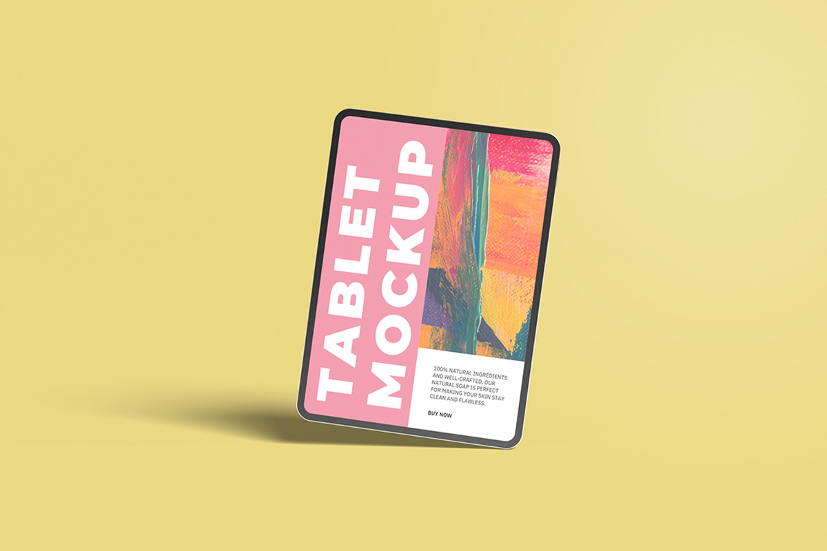 Colorful iPad Pro Mockup