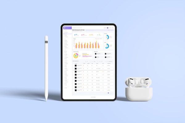 Tablet Mockup for UI Design