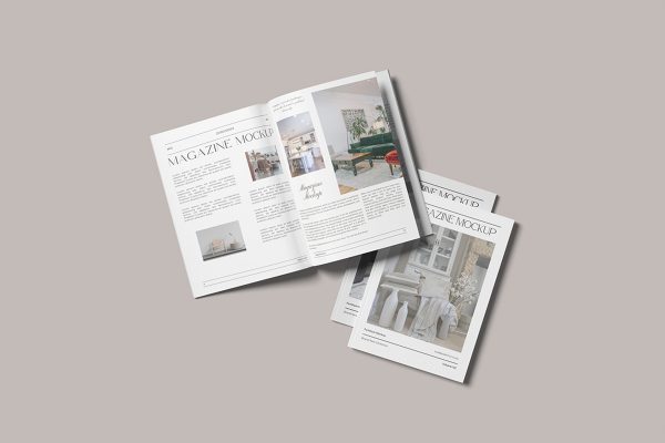 Clean Style Magazine Mockup
