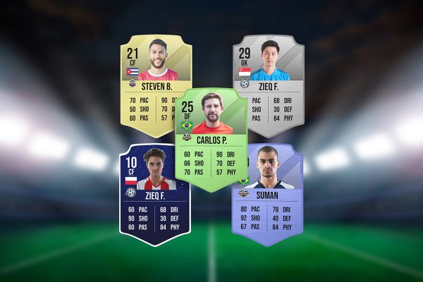 Soccer Player Personalized Badges Mockup