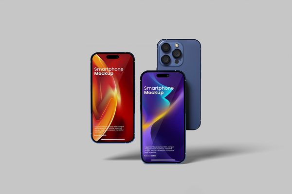 Floating Smartphone Mockup V2