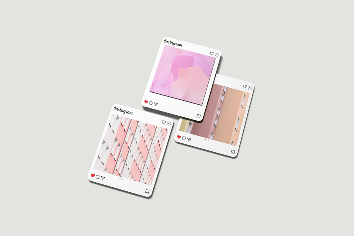 Pastel Color Social Media Mockup