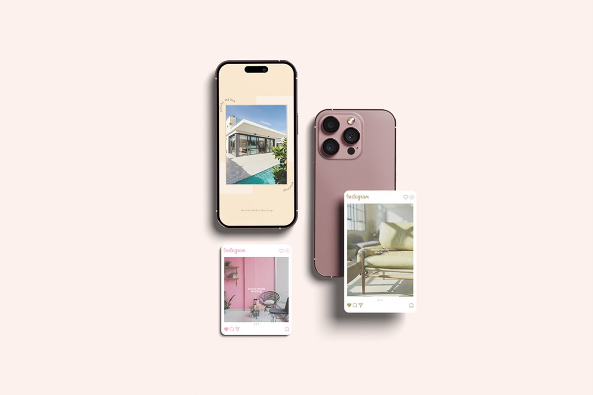 Social Media and Smartphone Mockup