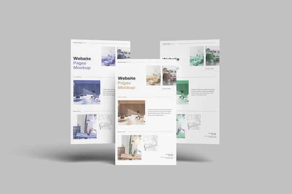 Clean Website Page Mockup