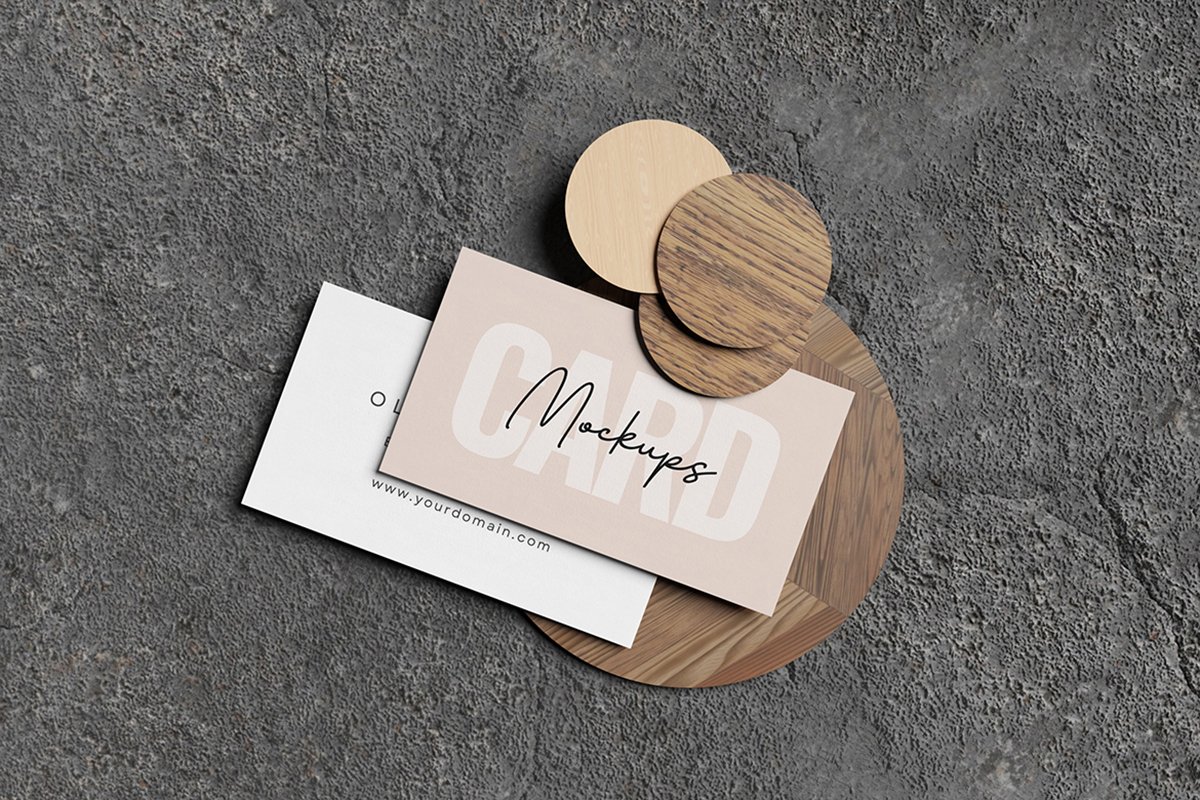Realistic Business Card Mockup