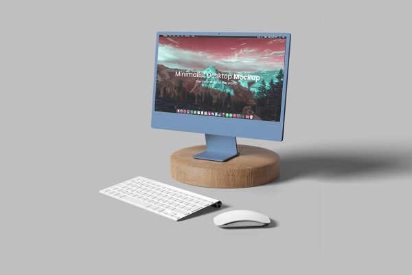 Minimalist Desktop Mockup